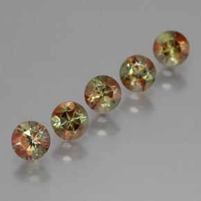 1.53 ct Multicolor Andalusite Gemstone, Andalusite Gem in Round Facet Shape for Sale.