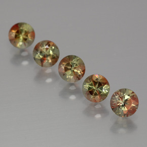 1.53 ct Multicolor Andalusite Stone, Natural Andalusite in Round Facet Shape for Sale