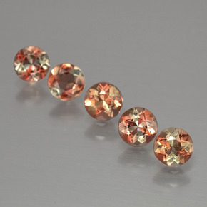 1.08 ct Orange Andalusite Stone, Natural Andalusite in Round Facet Shape for Sale