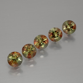 1.48 ct Multicolor Andalusite Stone, Natural Andalusite in Round Facet Shape for Sale