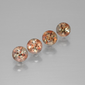 1.25 ct Multicolor Andalusite Gemstone, Andalusite Gem in Round Facet Shape for Sale.