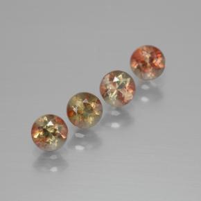 1.31 ctw Multicolor Andalusite Stones, Natural Andalusite in Round Facet Shape for Sale