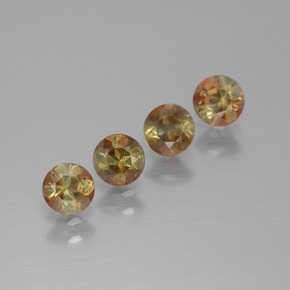 1.10 ct Multicolor Andalusite Gemstone, Andalusite Gem in Round Facet Shape for Sale.