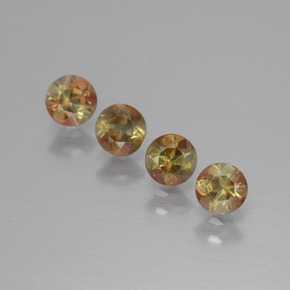 1.10 ct Multicolor Andalusite Stone, Natural Andalusite in Round Facet Shape for Sale
