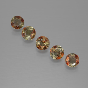 1.22 ct Multicolor Andalusite Gemstone, Andalusite Gem in Round Facet Shape for Sale.