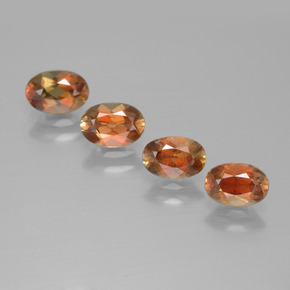 2.13 ct Orange Andalusite Gemstone, Andalusite Gem in Oval Facet Shape for Sale.