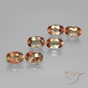 2.90 ctw Multicolor Andalusite Stones, Natural Andalusite in Oval Facet Shape for Sale