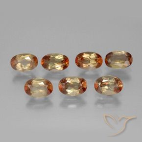 3.46 ctw Multicolor Andalusite Stones, Natural Andalusite in Oval Facet Shape for Sale