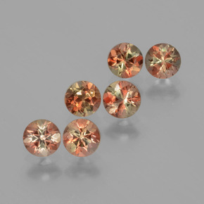 1.75 ctw Multicolor Andalusite Stones, Natural Andalusite in Round Facet Shape for Sale