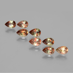 3.28 ct Multicolor Andalusite Gemstone, Andalusite Gem in Pear Facet Shape for Sale.