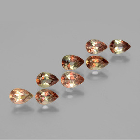 3.28 ct Multicolor Andalusite Stone, Natural Andalusite in Pear Facet Shape for Sale