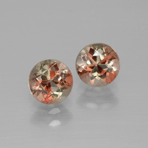 1.21 ct Multicolor Andalusite Gemstone, Andalusite Gem in Round Facet Shape for Sale.