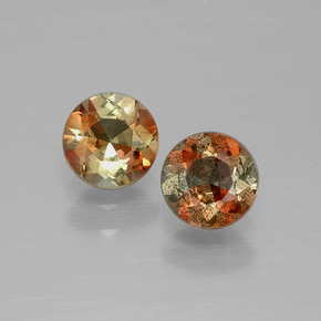 1.13 ct Multicolor Andalusite Gemstone, Andalusite Gem in Round Facet Shape for Sale.