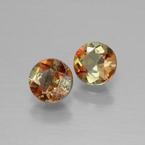 1.13 ct Multicolor Andalusite Stone, Natural Andalusite in Round Facet Shape for Sale