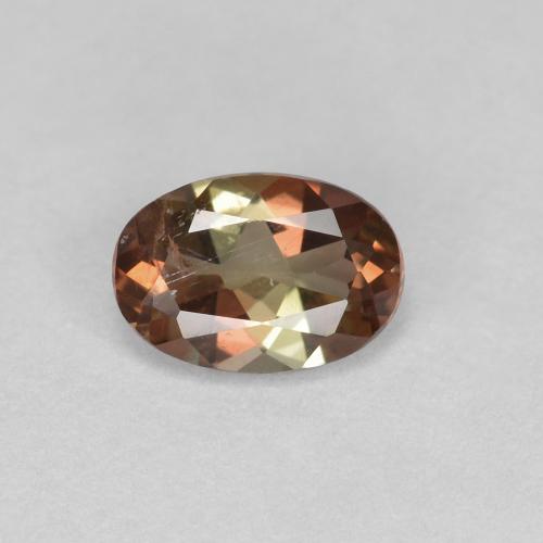 6 x 4.2mm Oval Facet Multicolor Andalusite from Brazil, Weight of 0.47ct, Natural untreated gemstone in VS Clarity, 1pc Andalusite - the Color is Multicolor, Mohs Hardness of 7.5 suitable for daily wear jewelry, Photo A