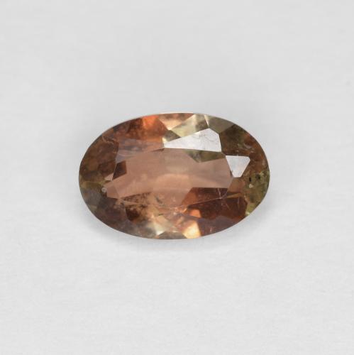 6.1 x 4.1mm Oval Facet Multicolor Andalusite from Brazil, Weight of 0.43ct, Natural untreated Gemstone in VS Clarity, 1pc Andalusite - Color: Multicolor, Mohs Hardness of 7.5 suitable for daily wear jewelry, Photo A