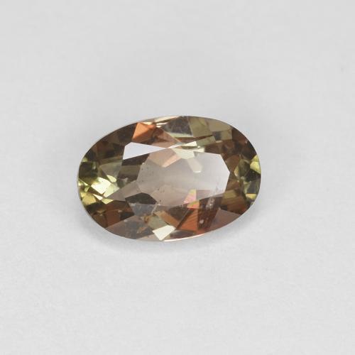 0.44 ct Multicolor Andalusite Stone, Natural Andalusite in Oval Facet Shape for Sale