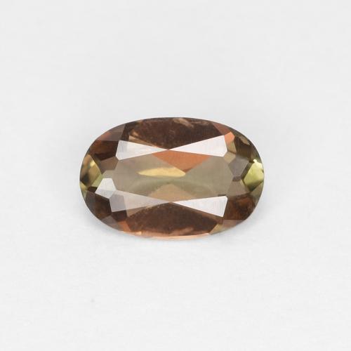 0.38ct Oval Multicolor Andalusite from Brazil, Dimension 6 x 3.9mm, Natural untreated Gemstone, VVS-VS Clarity, 1pc Oval Facet Andalusite, Mohs Hardness of 7.5 suitable for daily wear jewelry, Photo A
