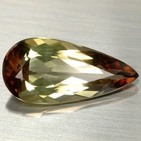2.93 ct Multicolor Andalusite Stone, Natural Andalusite in Pear Facet Shape for Sale