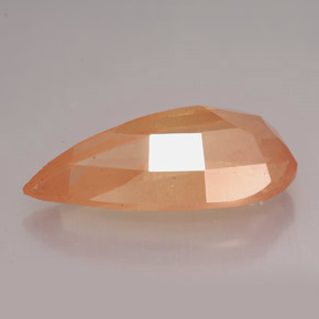 Andesine Labradorite Gemstone in 23.8 x 11.7 mm Size for Sale, Andesine Labradorite Stone in Honey Orange Color