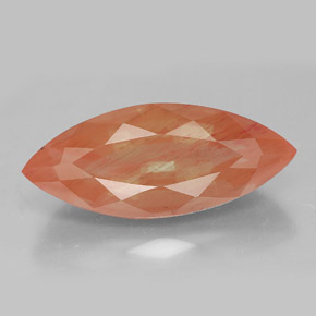 8.24 ct Orange Andesine Labradorite Gemstone, Andesine Labradorite Gem in Marquise Facet Shape for Sale.