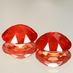 Andesine Labradorite Gemstone in 8 x 6 mm (calibrated) Size for Sale, Andesine Labradorite Stone in Red Color