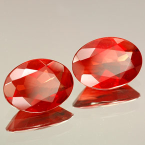 1.60 ct Red Andesine Labradorite Stone, Natural Andesine Labradorite in Oval Facet Shape for Sale