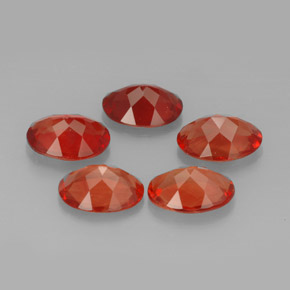 Andesine Labradorite Gemstone in 8 x 6 mm (calibrated) Size for Sale, Andesine Labradorite Stone in Red Color