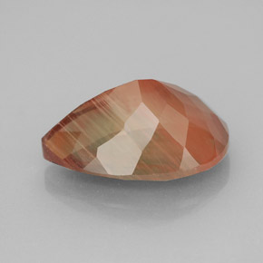 Andesine Labradorite Gemstone in 15 x 10 mm (calibrated) Size for Sale, Andesine Labradorite Stone in Green Red Color