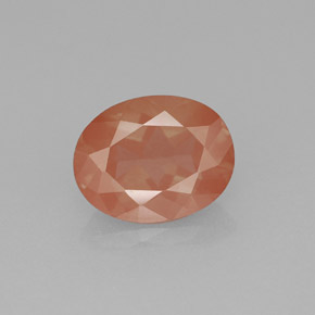1.81 ct Red Andesine Labradorite Gemstone, Andesine Labradorite Gem in Oval Facet Shape for Sale.