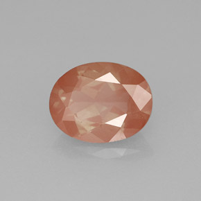 1.81 ct Red Andesine Labradorite Stone, Natural Andesine Labradorite in Oval Facet Shape for Sale