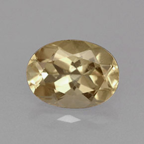 1.58 ct Yellow Andesine Labradorite Gemstone, Andesine Labradorite Gem in Oval Facet Shape for Sale.