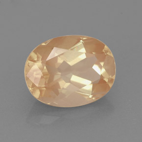 1.77 ct Red Andesine Labradorite Stone, Natural Andesine Labradorite in Oval Facet Shape for Sale