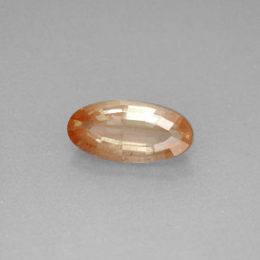 1.21 ct Red Andesine Labradorite Stone, Natural Andesine Labradorite in Oval Facet Shape for Sale