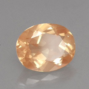 2.44 ct Yellow Andesine Labradorite Stone, Natural Andesine Labradorite in Oval Facet Shape for Sale