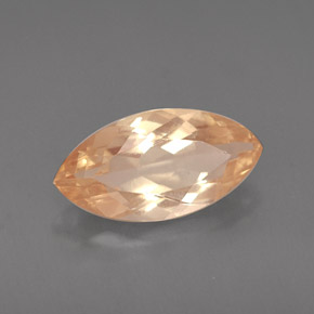 1.60 ct Orange Andesine Labradorite Stone, Natural Andesine Labradorite in Marquise Facet Shape for Sale