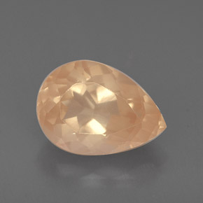 2.03 ct Orange Andesine Labradorite Gemstone, Andesine Labradorite Gem in Pear Facet Shape for Sale.