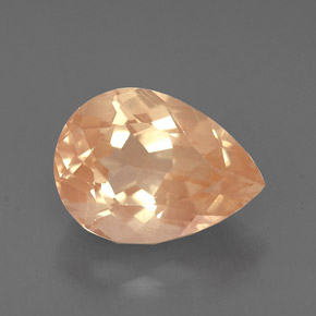 2.68 ct Orange Andesine Labradorite Gemstone, Andesine Labradorite Gem in Pear Facet Shape for Sale.