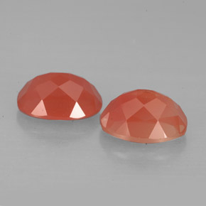 Andesine Labradorite Gemstone in 8 x 6 mm (calibrated) Size for Sale, Andesine Labradorite Stone in Honey Red Color