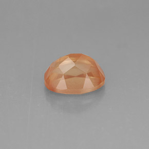 Andesine Labradorite Gemstone in 8.3 x 6.3 mm Size for Sale, Andesine Labradorite Stone in Honey Red Color