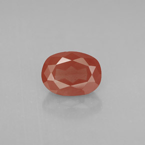 1.33 ct Red Andesine Labradorite Gemstone, Andesine Labradorite Gem in Oval Facet Shape for Sale.