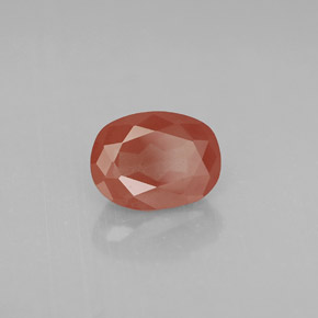 1.33 ct Red Andesine Labradorite Stone, Natural Andesine Labradorite in Oval Facet Shape for Sale
