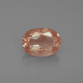 1.23 ct Red Andesine Labradorite Gemstone, Andesine Labradorite Gem in Oval Facet Shape for Sale.