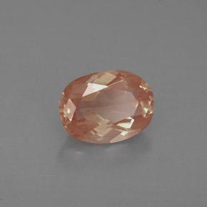 1.23 ct Red Andesine Labradorite Stone, Natural Andesine Labradorite in Oval Facet Shape for Sale