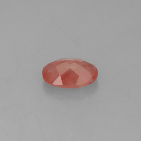 Andesine Labradorite Gemstone in 7.4 x 5.3 mm Size for Sale, Andesine Labradorite Stone in Honey Red Color