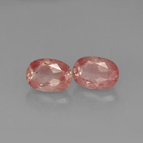 1.78 ct Red Andesine Labradorite Stone, Natural Andesine Labradorite in Oval Facet Shape for Sale