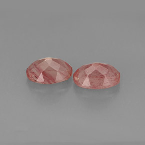 Andesine Labradorite Gemstone in 7.4 x 5.2 mm Size for Sale, Andesine Labradorite Stone in Honey Red Color