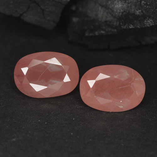 Pale Reddish Orange Андезин-Лабрадорит Камень - 1ct Фасетный Овал (ID: 302641)