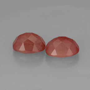 Andesine Labradorite Gemstone in 8.3 x 6.2 mm Size for Sale, Andesine Labradorite Stone in Honey Red Color
