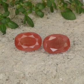 1ct Oval Facet Honey Red Andesine Labradorite Gem for sale 1ct Oval Facet Honey Red Andesine Labradorite Gem (ID: 302656)